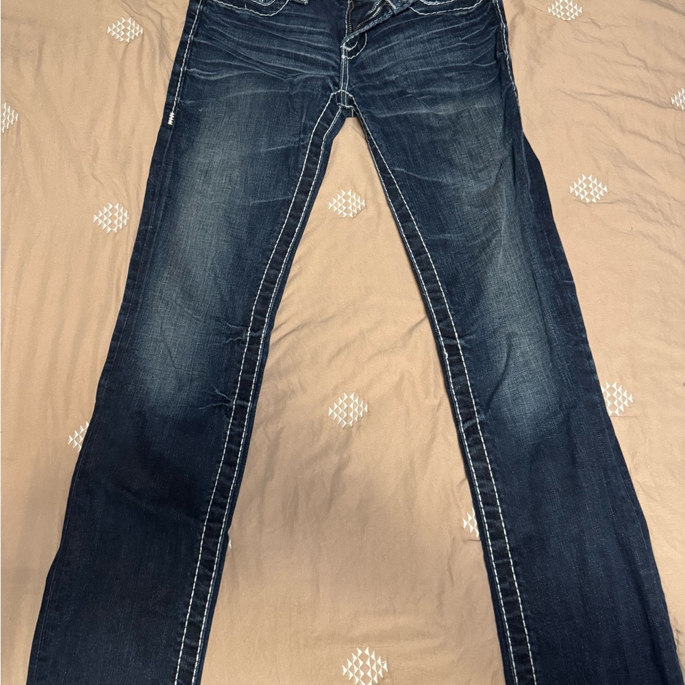 Big Star Dark Blue Straight Leg Jeans